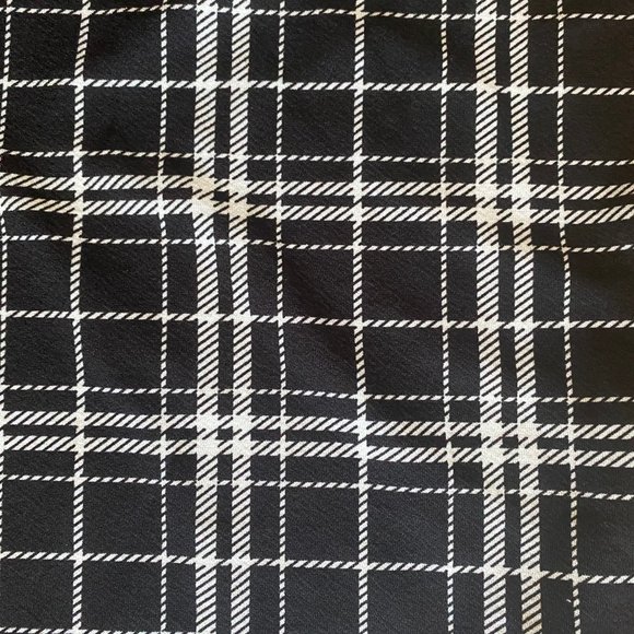 plaid black & white mini dress - Picture 2 of 3